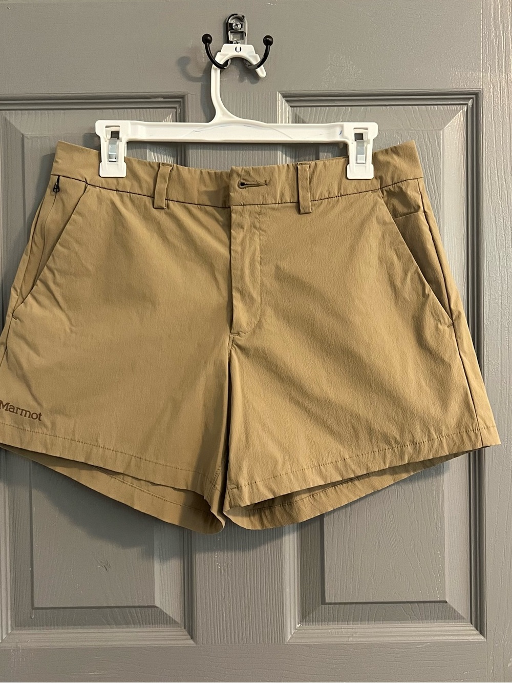 Marmot Women's Arch Rock Tan Outdoor Active Shorts UPF 50 Hiking Casual